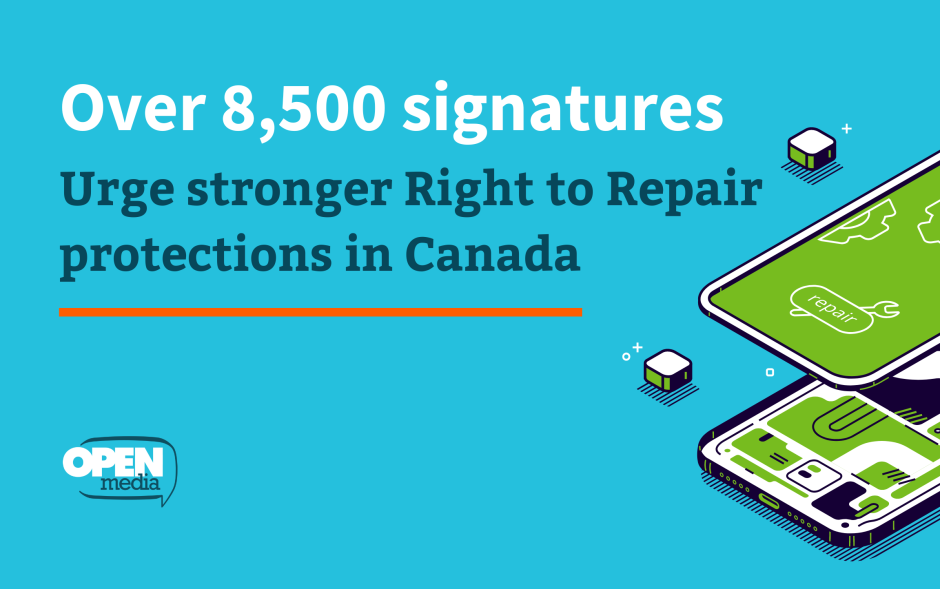 Image for Over 8,500 signatures urge stronger Right to Repair protections in Canada